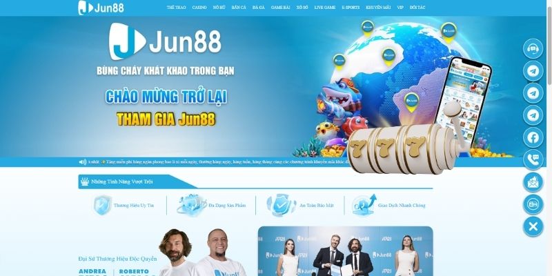 Jun88 là sân chơi cá cược online chất lượng